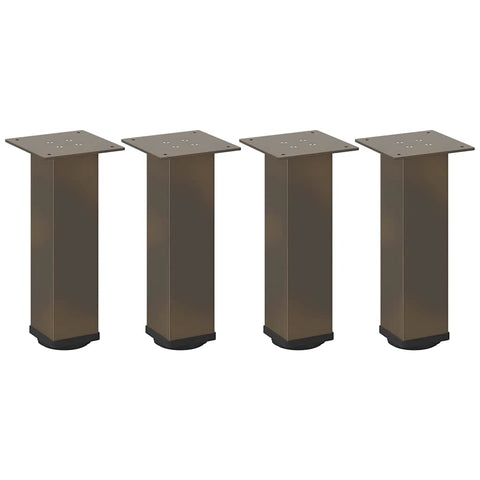 vidaXL Coffee Table Legs 4 pcs Natural Steel 30-32 cm Steel