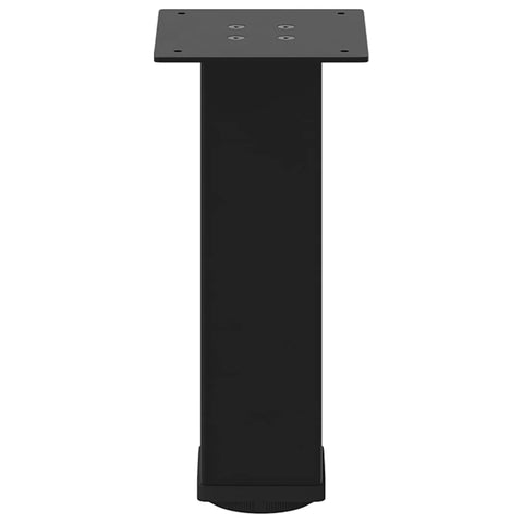 vidaXL Coffee Table Legs 4 pcs Black 42-44 cm Steel