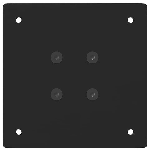 vidaXL Coffee Table Legs 4 pcs Black 42-44 cm Steel