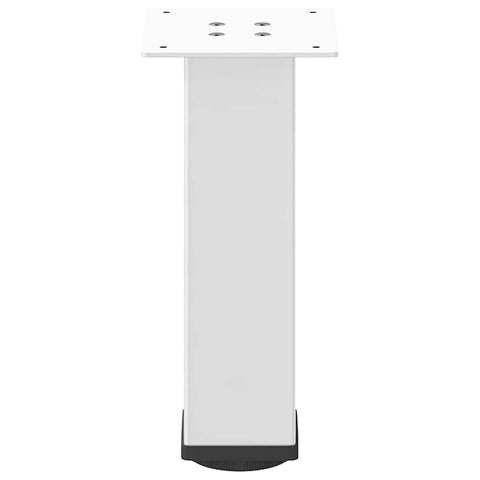 vidaXL Coffee Table Legs 4 pcs White 42-44 cm Steel