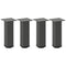 vidaXL Coffee Table Legs 4 pcs Anthracite 42-44 cm Steel