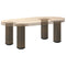 vidaXL Coffee Table Legs 4 pcs Natural Steel 42-44 cm Steel