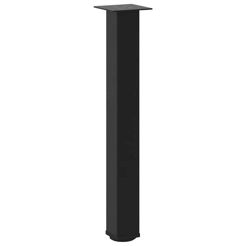 vidaXL Console Table Legs 4 pcs Black 72-74 cm Steel