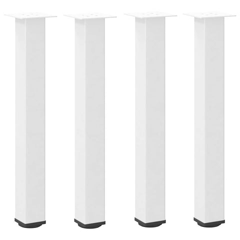 vidaXL Console Table Legs 4 pcs White 72-74 cm Steel