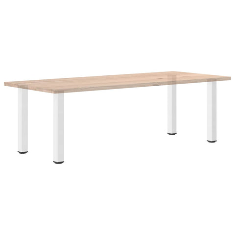 vidaXL Console Table Legs 4 pcs White 72-74 cm Steel