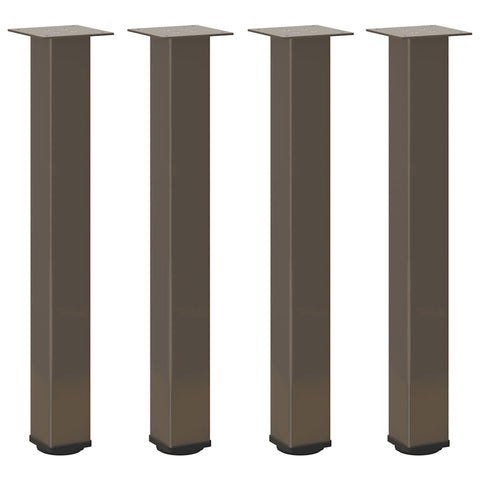 vidaXL Coffee Table Legs 4 pcs Natural Steel 72-74 cm Steel