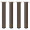 vidaXL Coffee Table Legs 4 pcs Natural Steel 72-74 cm Steel