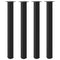 vidaXL Bar Table Legs 4 pcs Black 90-92 cm Steel