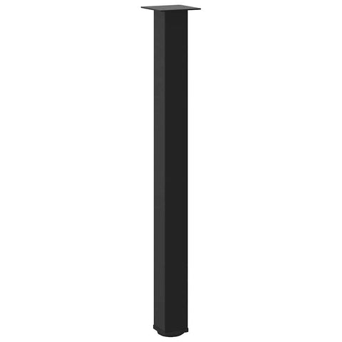 vidaXL Bar Table Legs 4 pcs Black 90-92 cm Steel