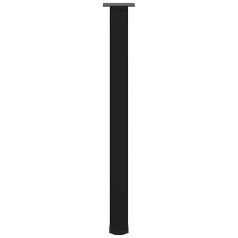 vidaXL Bar Table Legs 4 pcs Black 90-92 cm Steel