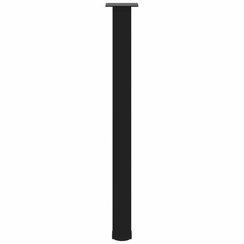 vidaXL Bar Table Legs 4 pcs Black 90-92 cm Steel