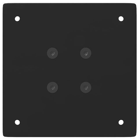 vidaXL Bar Table Legs 4 pcs Black 90-92 cm Steel