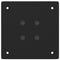 vidaXL Bar Table Legs 4 pcs Black 90-92 cm Steel