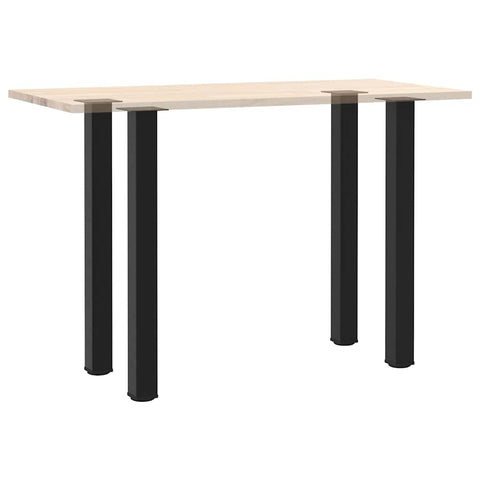 vidaXL Bar Table Legs 4 pcs Black 90-92 cm Steel
