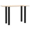 vidaXL Bar Table Legs 4 pcs Black 90-92 cm Steel