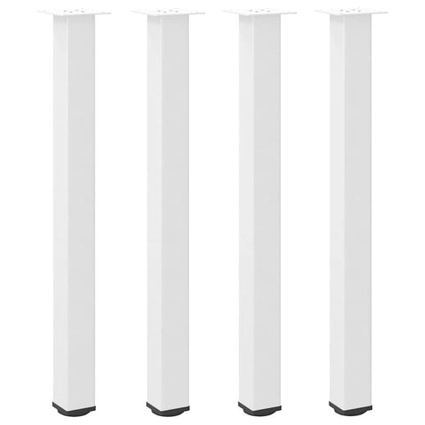 vidaXL Bar Table Legs 4 pcs White 90-92 cm Steel