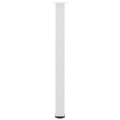 vidaXL Bar Table Legs 4 pcs White 90-92 cm Steel