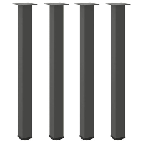 vidaXL Bar Table Legs 4 pcs Anthracite 90-92 cm Steel
