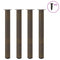 vidaXL Bar Table Legs 4 pcs Natural Steel 90-92 cm Steel