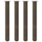 vidaXL Bar Table Legs 4 pcs Natural Steel 90-92 cm Steel