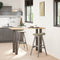 vidaXL Bar Table Legs 4 pcs Natural Steel 90-92 cm Steel
