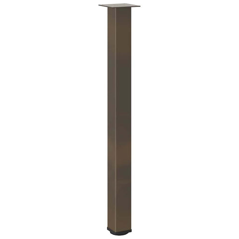 vidaXL Bar Table Legs 4 pcs Natural Steel 90-92 cm Steel