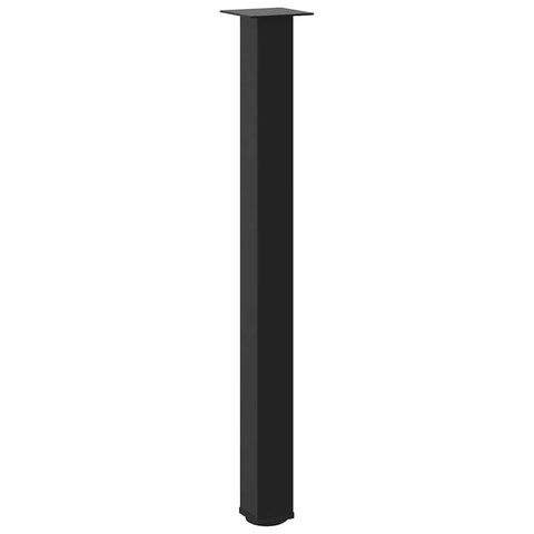 vidaXL Bar Table Legs 4 pcs Black 100-102 cm Steel