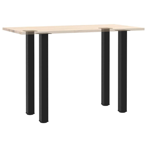 vidaXL Bar Table Legs 4 pcs Black 100-102 cm Steel