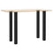 vidaXL Bar Table Legs 4 pcs Black 100-102 cm Steel