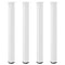 vidaXL Bar Table Legs 4 pcs White 100-102 cm Steel