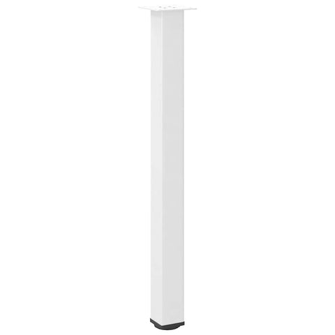 vidaXL Bar Table Legs 4 pcs White 100-102 cm Steel