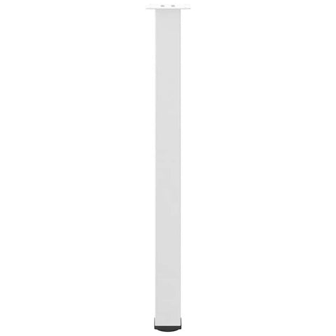 vidaXL Bar Table Legs 4 pcs White 100-102 cm Steel