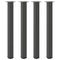 vidaXL Bar Table Legs 4 pcs Anthracite 100-102 cm Steel