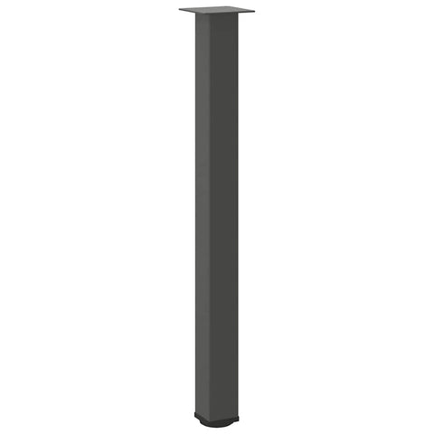 vidaXL Bar Table Legs 4 pcs Anthracite 100-102 cm Steel
