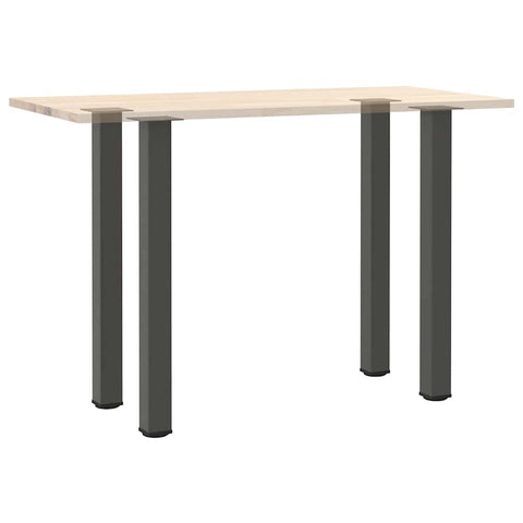 vidaXL Bar Table Legs 4 pcs Anthracite 100-102 cm Steel