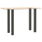 vidaXL Bar Table Legs 4 pcs Anthracite 100-102 cm Steel