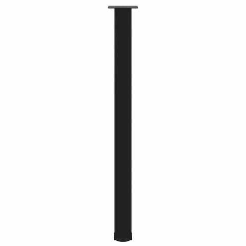 vidaXL Bar Table Legs 4 pcs Black 110-112 cm Steel