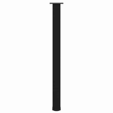 vidaXL Bar Table Legs 4 pcs Black 110-112 cm Steel