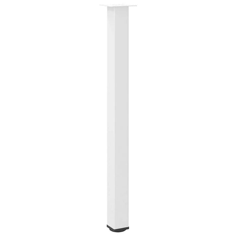 vidaXL Bar Table Legs 4 pcs White 110-112 cm Steel