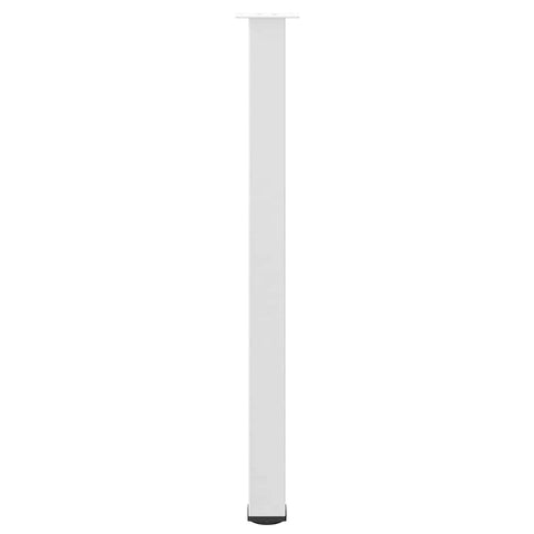 vidaXL Bar Table Legs 4 pcs White 110-112 cm Steel