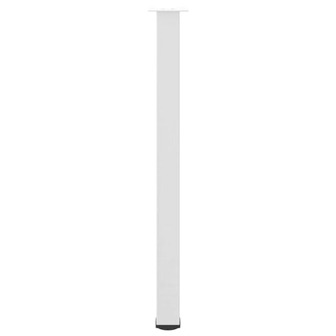 vidaXL Bar Table Legs 4 pcs White 110-112 cm Steel