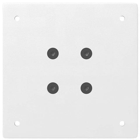 vidaXL Bar Table Legs 4 pcs White 110-112 cm Steel