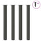 vidaXL Bar Table Legs 4 pcs Anthracite 110-112 cm Steel