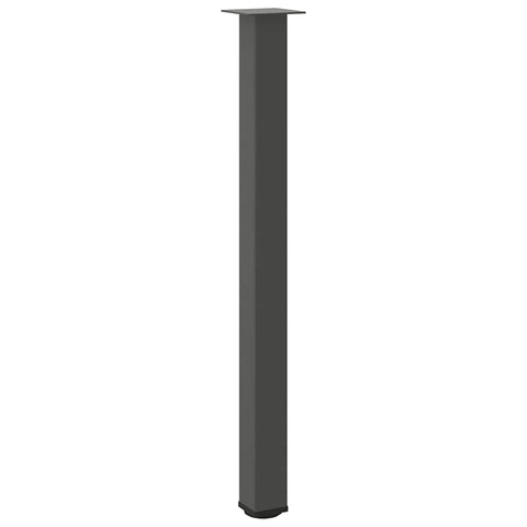 vidaXL Bar Table Legs 4 pcs Anthracite 110-112 cm Steel