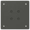vidaXL Bar Table Legs 4 pcs Anthracite 110-112 cm Steel