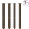 vidaXL Bar Table Legs 4 pcs Natural Steel 110-112 cm Steel