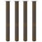 vidaXL Bar Table Legs 4 pcs Natural Steel 110-112 cm Steel