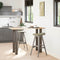 vidaXL Bar Table Legs 4 pcs Natural Steel 110-112 cm Steel