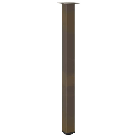 vidaXL Bar Table Legs 4 pcs Natural Steel 110-112 cm Steel