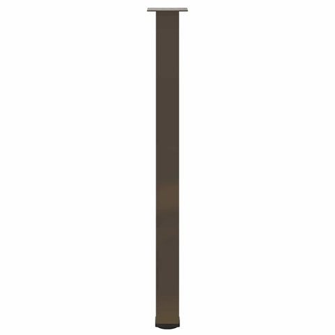 vidaXL Bar Table Legs 4 pcs Natural Steel 110-112 cm Steel